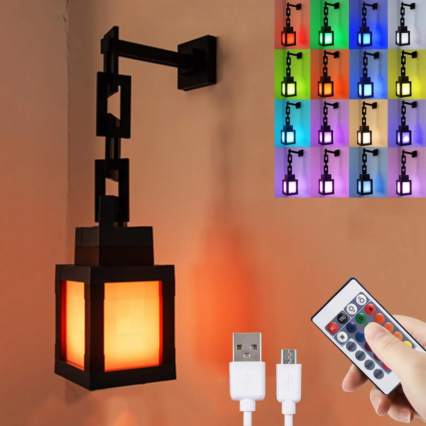 Pixel Lantern Night Light