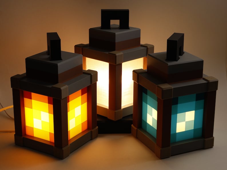 Pixel Lantern Night Light