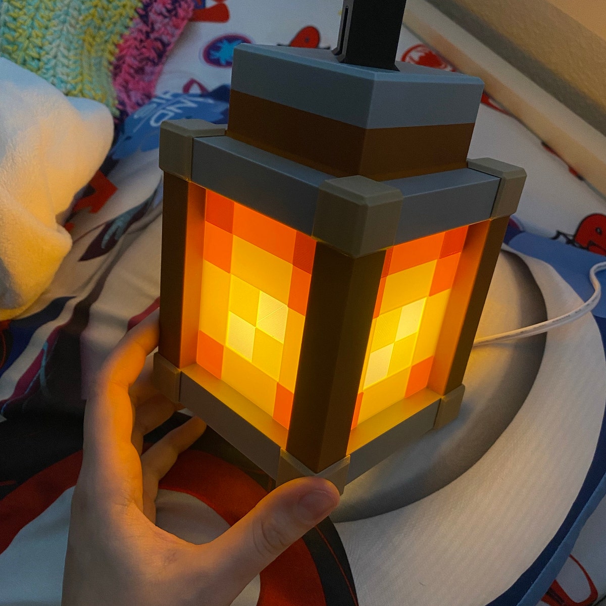 Pixel Lantern Night Light